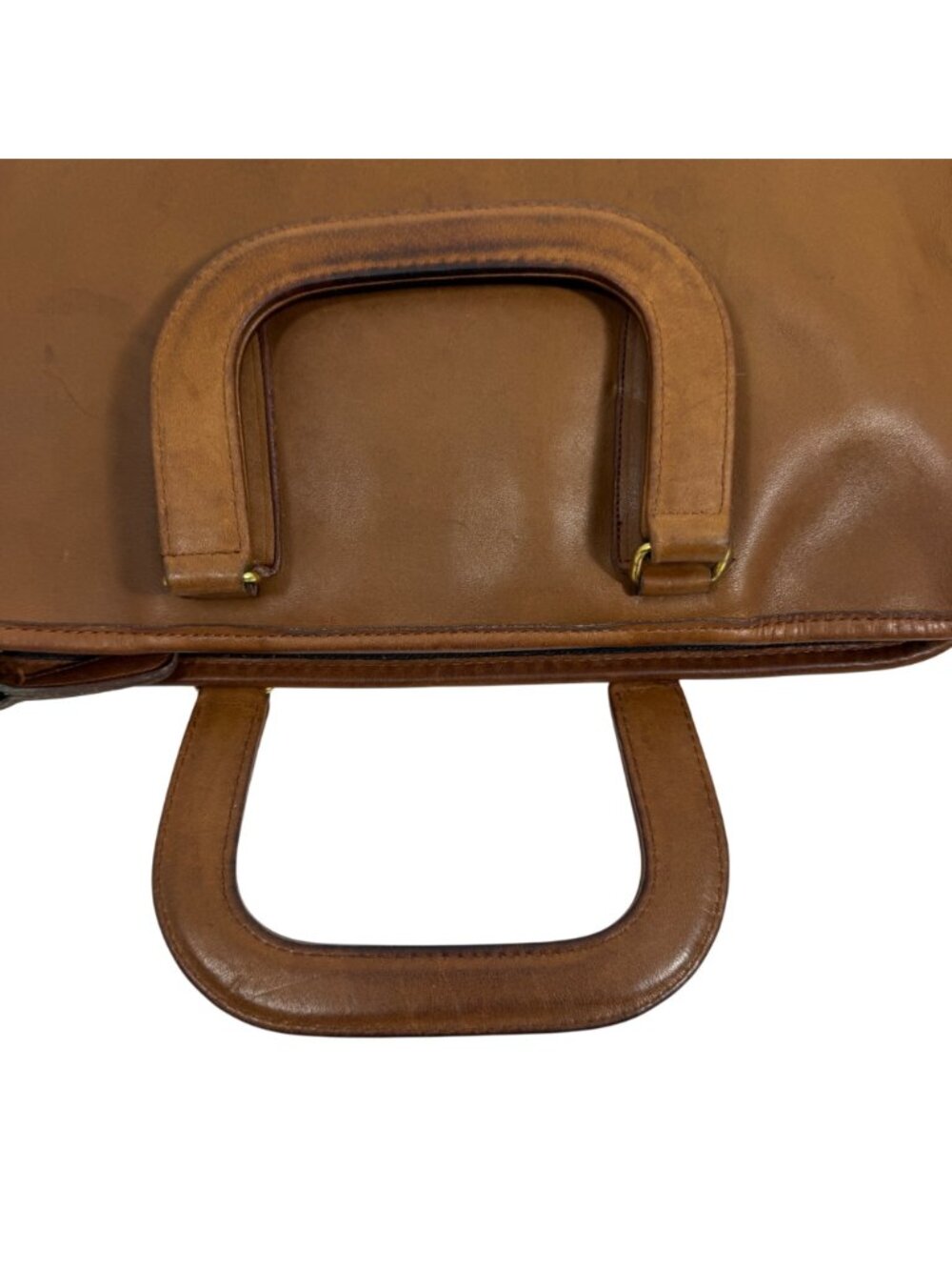 1980s COACH Bonnie Cashin Slim Satchel Standard Bag British Tan 9430 NYC NO TAG - Picture 10 of 16